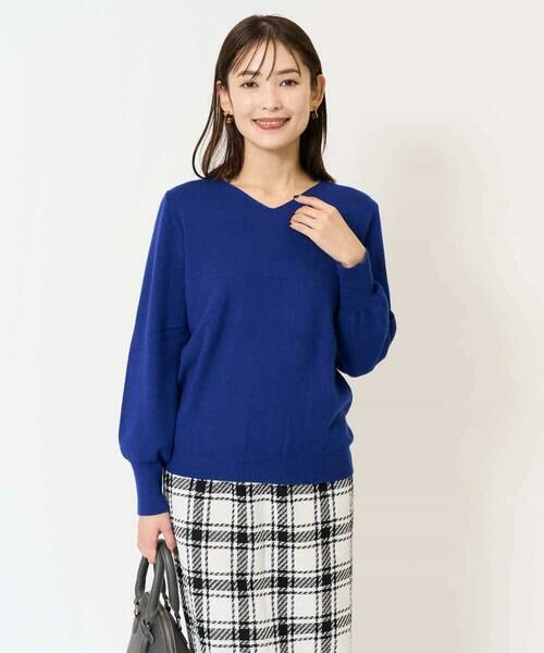 a.v.v / アー・ヴェ・ヴェ ニット・セーター | 【洗える】Vネックパフスリーブニット/アンサンブル対応 | 詳細30
