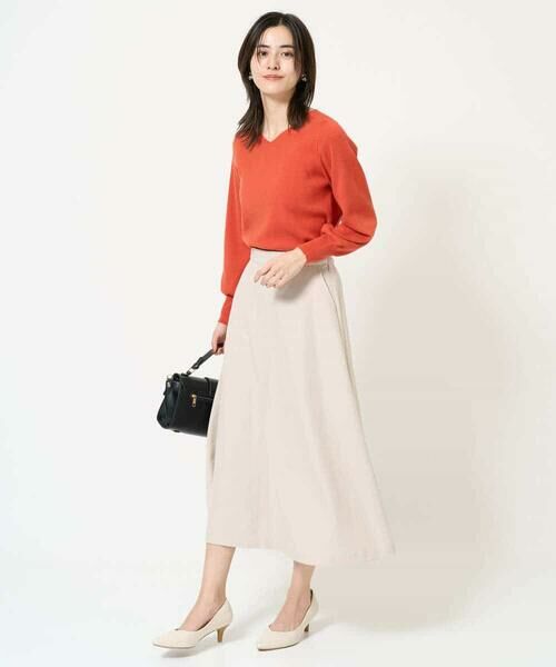 a.v.v / アー・ヴェ・ヴェ ニット・セーター | 【洗える】Vネックパフスリーブニット/アンサンブル対応 | 詳細7