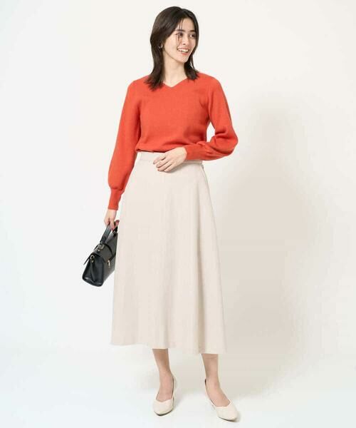 a.v.v / アー・ヴェ・ヴェ ニット・セーター | 【洗える】Vネックパフスリーブニット/アンサンブル対応 | 詳細9