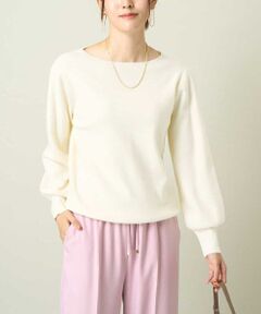 a.v.v / アー・ヴェ・ヴェ ニット・セーター | 【洗える】ボートネックパフスリーブニット【アンサンブル対応】