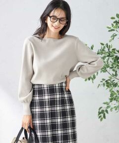 a.v.v / アー・ヴェ・ヴェ ニット・セーター | 【洗える】ボートネックパフスリーブニット【アンサンブル対応】