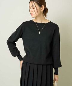 a.v.v / アー・ヴェ・ヴェ ニット・セーター | 【洗える】ボートネックパフスリーブニット【アンサンブル対応】