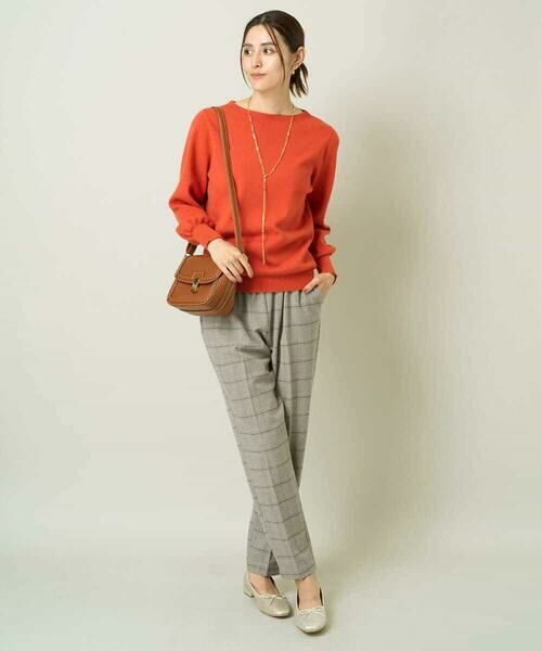 a.v.v / アー・ヴェ・ヴェ ニット・セーター | 【洗える】ボートネックパフスリーブニット【アンサンブル対応】 | 詳細1