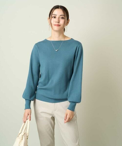 a.v.v / アー・ヴェ・ヴェ ニット・セーター | 【洗える】ボートネックパフスリーブニット【アンサンブル対応】 | 詳細10