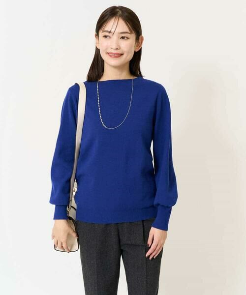 a.v.v / アー・ヴェ・ヴェ ニット・セーター | 【洗える】ボートネックパフスリーブニット【アンサンブル対応】 | 詳細14