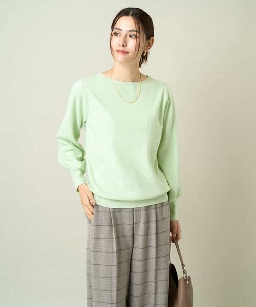 a.v.v / アー・ヴェ・ヴェ ニット・セーター | 【洗える】ボートネックパフスリーブニット【アンサンブル対応】 | 詳細2