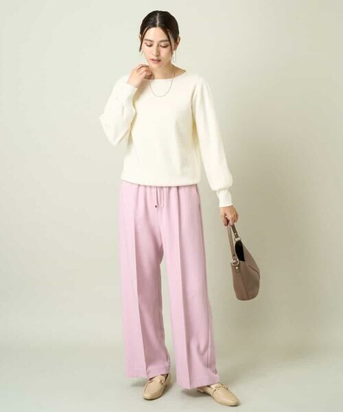 a.v.v / アー・ヴェ・ヴェ ニット・セーター | 【洗える】ボートネックパフスリーブニット【アンサンブル対応】 | 詳細21