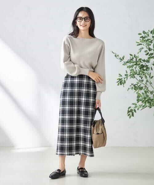 a.v.v / アー・ヴェ・ヴェ ニット・セーター | 【洗える】ボートネックパフスリーブニット【アンサンブル対応】 | 詳細23