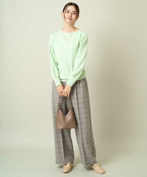 a.v.v / アー・ヴェ・ヴェ ニット・セーター | 【洗える】ボートネックパフスリーブニット【アンサンブル対応】 | 詳細3