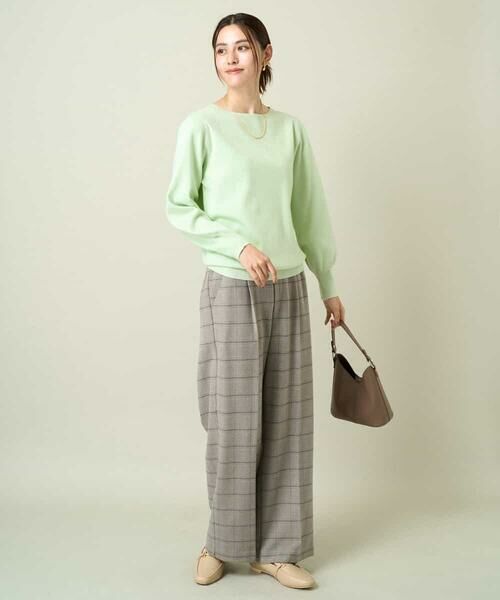 a.v.v / アー・ヴェ・ヴェ ニット・セーター | 【洗える】ボートネックパフスリーブニット【アンサンブル対応】 | 詳細4