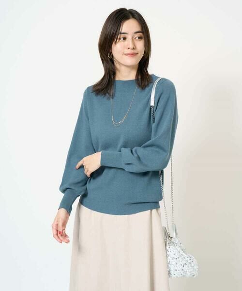 a.v.v / アー・ヴェ・ヴェ ニット・セーター | 【洗える】ボートネックパフスリーブニット【アンサンブル対応】 | 詳細6