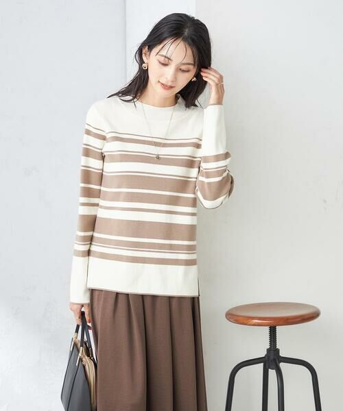 a.v.v / アー・ヴェ・ヴェ ニット・セーター | 【洗える】プチハイネックニット(ベージュ)