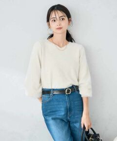 a.v.v / アー・ヴェ・ヴェ ニット・セーター | ヘアリーラメVネックニット