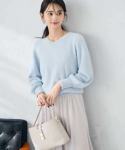 a.v.v / アー・ヴェ・ヴェ ニット・セーター | ヘアリーラメVネックニット | 詳細1