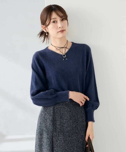 a.v.v / アー・ヴェ・ヴェ ニット・セーター | ヘアリーラメVネックニット | 詳細15