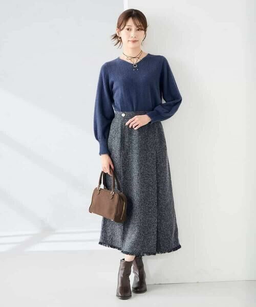 a.v.v / アー・ヴェ・ヴェ ニット・セーター | ヘアリーラメVネックニット | 詳細16
