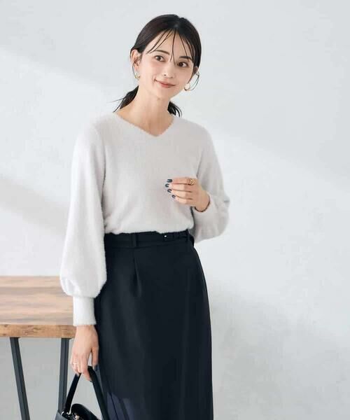 a.v.v / アー・ヴェ・ヴェ ニット・セーター | ヘアリーラメVネックニット | 詳細26