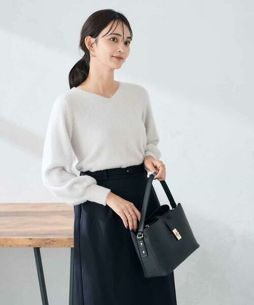 a.v.v / アー・ヴェ・ヴェ ニット・セーター | ヘアリーラメVネックニット | 詳細27