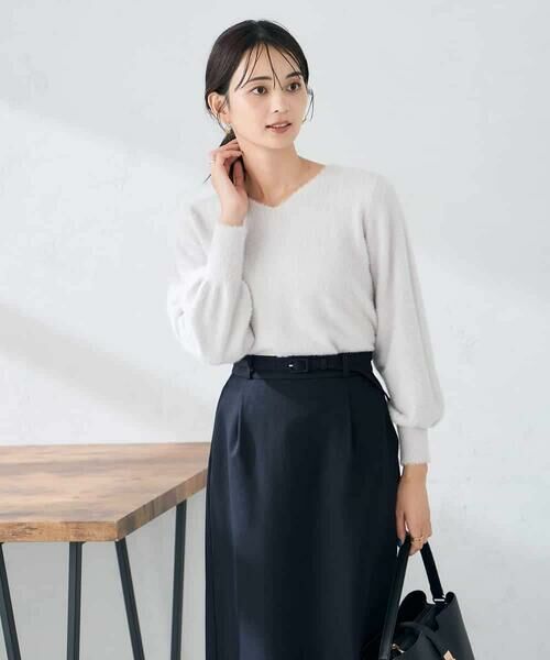 a.v.v / アー・ヴェ・ヴェ ニット・セーター | ヘアリーラメVネックニット | 詳細28