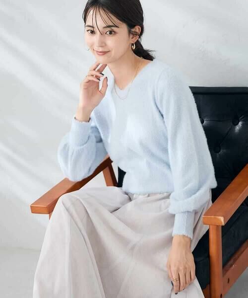 a.v.v / アー・ヴェ・ヴェ ニット・セーター | ヘアリーラメVネックニット | 詳細3