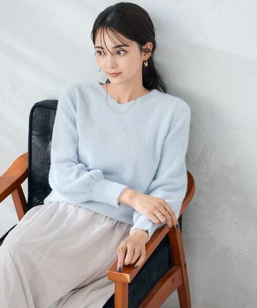 a.v.v / アー・ヴェ・ヴェ ニット・セーター | ヘアリーラメVネックニット | 詳細4