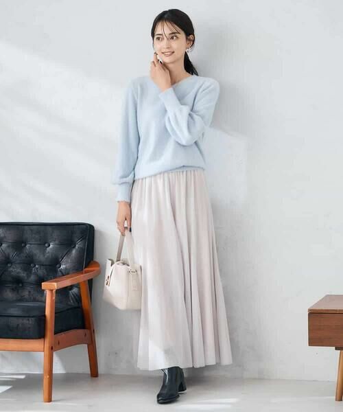 a.v.v / アー・ヴェ・ヴェ ニット・セーター | ヘアリーラメVネックニット | 詳細8