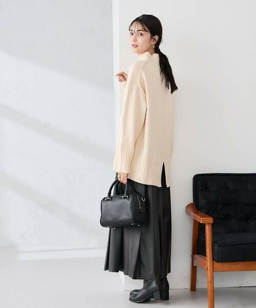 a.v.v / アー・ヴェ・ヴェ ニット・セーター | 【洗える/静電気が起きにくい/雑誌InRed(宝島社)12月号掲載】バックスリットニット | 詳細26