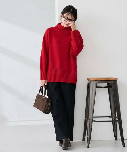 a.v.v / アー・ヴェ・ヴェ ニット・セーター | 【洗える/静電気が起きにくい/雑誌InRed(宝島社)12月号掲載】バックスリットニット | 詳細3