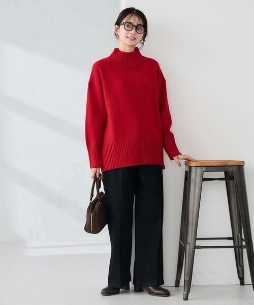 a.v.v / アー・ヴェ・ヴェ ニット・セーター | 【洗える/静電気が起きにくい/雑誌InRed(宝島社)12月号掲載】バックスリットニット | 詳細4