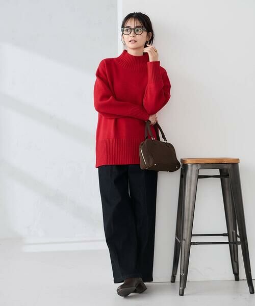 a.v.v / アー・ヴェ・ヴェ ニット・セーター | 【洗える/静電気が起きにくい/雑誌InRed(宝島社)12月号掲載】バックスリットニット | 詳細5