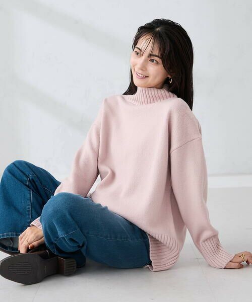 a.v.v / アー・ヴェ・ヴェ ニット・セーター | 【洗える/静電気が起きにくい/雑誌InRed(宝島社)12月号掲載】バックスリットニット | 詳細8