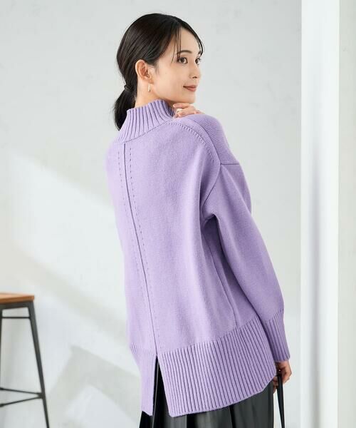 a.v.v / アー・ヴェ・ヴェ ニット・セーター | 【洗える/静電気が起きにくい/雑誌InRed(宝島社)12月号掲載】バックスリットニット(パープル)