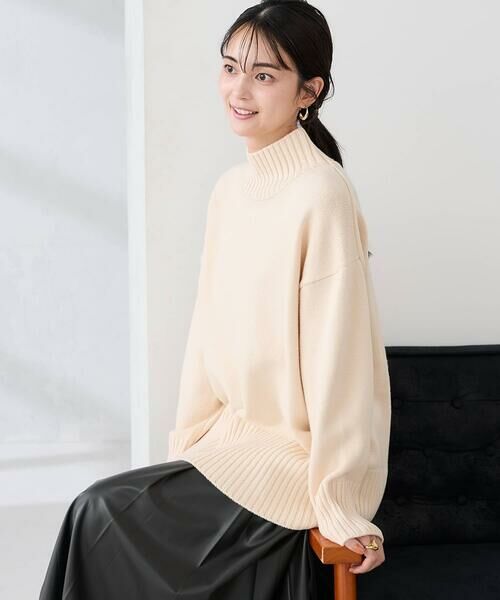 a.v.v / アー・ヴェ・ヴェ ニット・セーター | 【洗える/静電気が起きにくい/雑誌InRed(宝島社)12月号掲載】バックスリットニット(アイボリー)