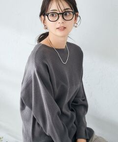 a.v.v / アー・ヴェ・ヴェ ニット・セーター | 【洗える】切替ボートネックチュニックニット