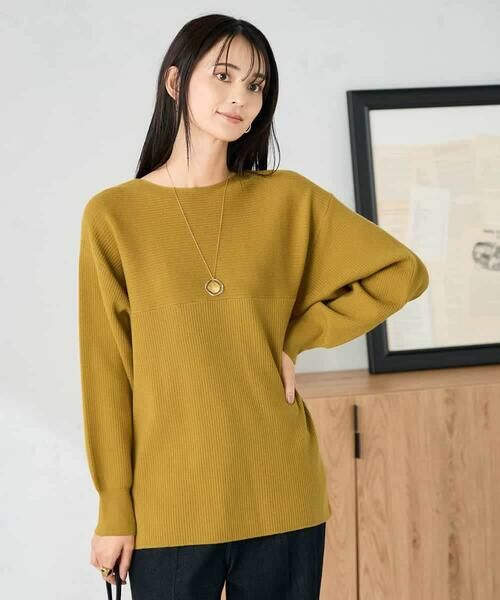 a.v.v / アー・ヴェ・ヴェ ニット・セーター | 【洗える】切替ボートネックチュニックニット | 詳細17