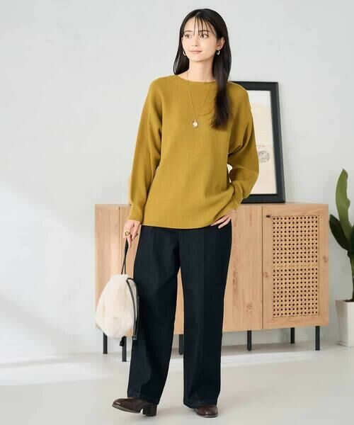 a.v.v / アー・ヴェ・ヴェ ニット・セーター | 【洗える】切替ボートネックチュニックニット | 詳細18