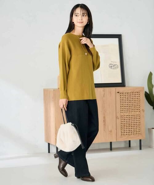 a.v.v / アー・ヴェ・ヴェ ニット・セーター | 【洗える】切替ボートネックチュニックニット | 詳細22