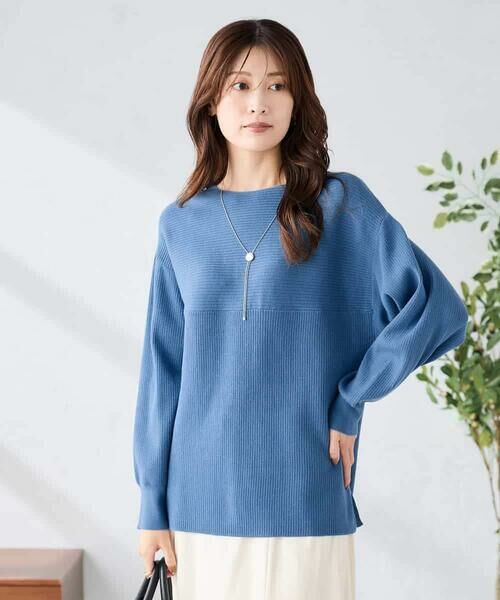 a.v.v / アー・ヴェ・ヴェ ニット・セーター | 【洗える】切替ボートネックチュニックニット | 詳細24