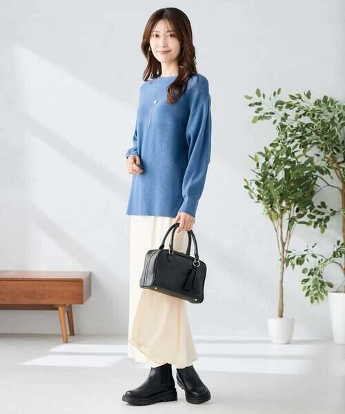 a.v.v / アー・ヴェ・ヴェ ニット・セーター | 【洗える】切替ボートネックチュニックニット | 詳細28
