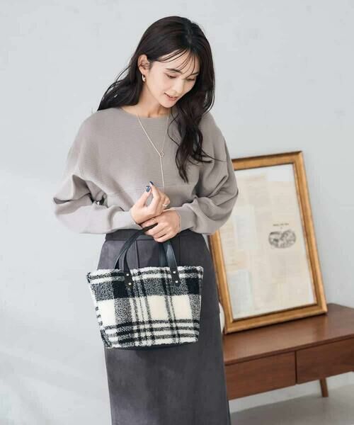 a.v.v / アー・ヴェ・ヴェ ニット・セーター | 【洗える】切替ボートネックチュニックニット | 詳細30