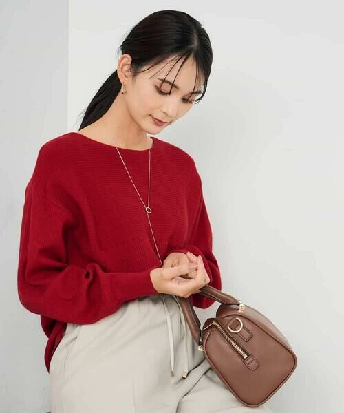 a.v.v / アー・ヴェ・ヴェ ニット・セーター | 【洗える】切替ボートネックチュニックニット | 詳細6