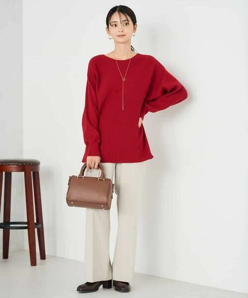 a.v.v / アー・ヴェ・ヴェ ニット・セーター | 【洗える】切替ボートネックチュニックニット | 詳細8