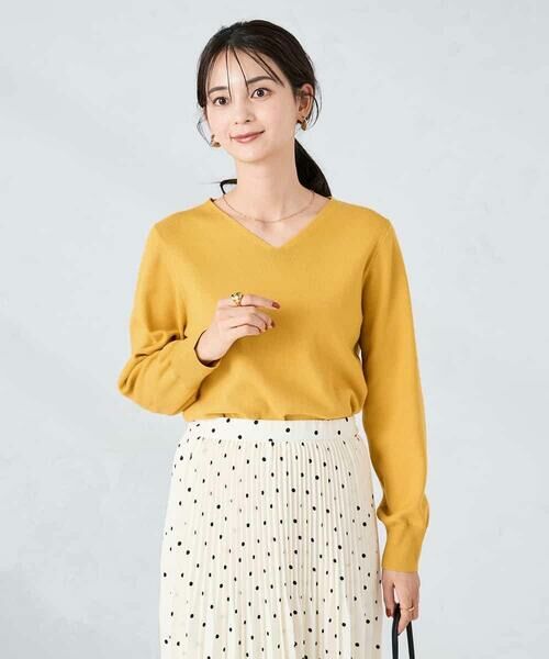 a.v.v / アー・ヴェ・ヴェ ニット・セーター | 【洗える/雑誌InRed(宝島社)11月号掲載】Vネック美ラクるパフスリーブニット | 詳細15