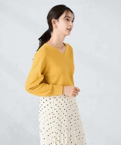 a.v.v / アー・ヴェ・ヴェ ニット・セーター | 【洗える/雑誌InRed(宝島社)11月号掲載】Vネック美ラクるパフスリーブニット | 詳細16