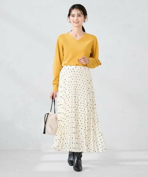 a.v.v / アー・ヴェ・ヴェ ニット・セーター | 【洗える/雑誌InRed(宝島社)11月号掲載】Vネック美ラクるパフスリーブニット | 詳細18