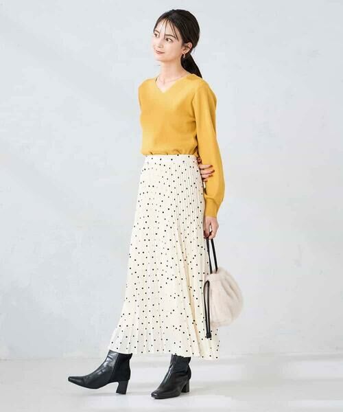 a.v.v / アー・ヴェ・ヴェ ニット・セーター | 【洗える/雑誌InRed(宝島社)11月号掲載】Vネック美ラクるパフスリーブニット | 詳細20