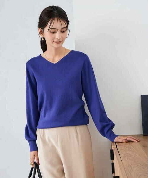 a.v.v / アー・ヴェ・ヴェ ニット・セーター | 【洗える/雑誌InRed(宝島社)11月号掲載】Vネック美ラクるパフスリーブニット | 詳細21