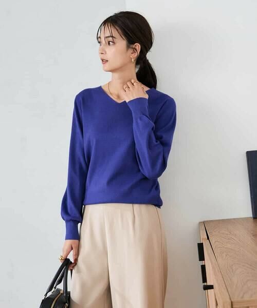 a.v.v / アー・ヴェ・ヴェ ニット・セーター | 【洗える/雑誌InRed(宝島社)11月号掲載】Vネック美ラクるパフスリーブニット | 詳細22