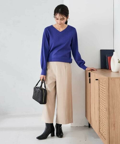 a.v.v / アー・ヴェ・ヴェ ニット・セーター | 【洗える/雑誌InRed(宝島社)11月号掲載】Vネック美ラクるパフスリーブニット | 詳細25