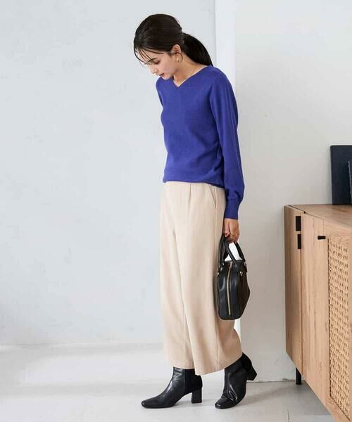 a.v.v / アー・ヴェ・ヴェ ニット・セーター | 【洗える/雑誌InRed(宝島社)11月号掲載】Vネック美ラクるパフスリーブニット | 詳細27